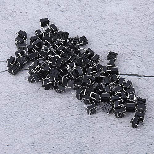 100pcs Momentary Tactile Push Button Switch Mini Micro Tact Switch Accessory 6 x 6 x 4.3mm von SALALIS