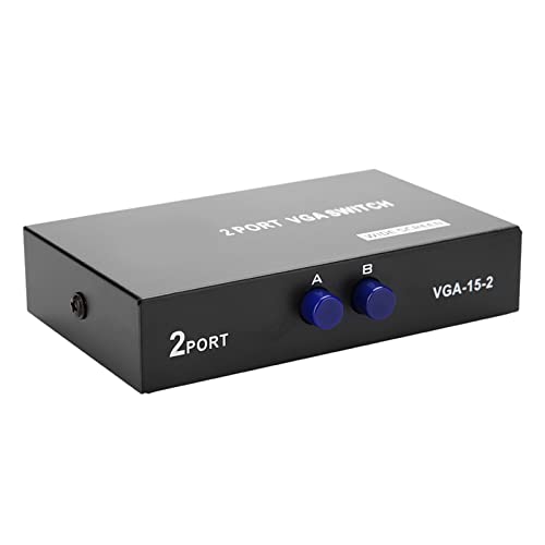 2 in 1 Ausgang VGA Switch, VGA Switch Splitter, realisieren Datensynchronisation, unterstützen VGA, XVGA, SVGA, UXGA und Multi Synchronisation Display von SALALIS