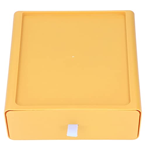 Aufbewahrungskoffer, erweitern Sie den vertikalen Stauraum, mehrschichtige Überlagerung, Desktop-Organizer, Tetragonum, Staubschutz für Büro-Aufbewahrungsbedarf(Gelb) von SALALIS