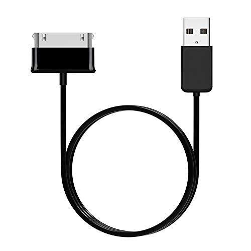 USB-Ladekabel Datenkabel, 1M USB-Datenkabel Ladegerät Geeignet für Galaxy Tab 2 10.1 P5100 P7500 7.0 Plus T859 (Schwarz) von SALALIS