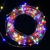 10m LED Lichterkette Outdoor Indoor USB Kupferdraht Weihnachtsdeko, bunt von SALCAR