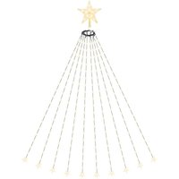 2m Lichterkette Weihnachtsbaum Weihnachtsbaumbeleuchtung mit Stern Spitze, 9 Beleuchtungsmodi und Fernbedienung, 8 Girlanden, 210 LED Lichterkette, 2m Lichterkette Weihnachtsbaum Weihnachtsbaumbeleuchtung mit Stern Spitze, 9 Beleuchtungsmodi und Fernbedienung, 8 Girlanden, 210 LED Lichterkette, von SALCAR