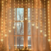 3m LED Sternen Lichtervorhang Lichterkette Sterne, Fenster Deko LED Stern mit timer, Weihnachtsbeleuchtung für Weihnachten Balkon Party Hochzeit 3m LED Sternen Lichtervorhang Lichterkette Sterne, Fenster Deko LED Stern mit timer, Weihnachtsbeleuchtung für Weihnachten Balkon Party Hochzeit von SALCAR