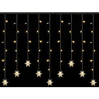 3m Lichtervorhang Innen Weihnachten Schneeflocken Lichterkette Outdoor, 9 Beleuchtungsmodi und Memory-Funktion, IP44, 108 LEDs, Warmweiß von SALCAR