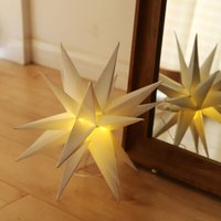 60cm 3D Papierstern Hängend, LED Stern Beleuchtet Deko Weihnachten, Weihnachtsstern Weihnachtsdekoration Fenster Innen Außen mit 18 Spitzen, Warmweiß 60cm 3D Papierstern Hängend, LED Stern Beleuchtet Deko Weihnachten, Weihnachtsstern Weihnachtsdekoration Fenster Innen Außen mit 18 Spitzen, Warmweiß von SALCAR