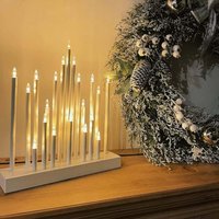 LED Adventsleuchter Stern Lichterbogen Schwibbogen Warmweiß 20 LEDs Weihnachts Leuchter Batteriebetrieben LED Adventsleuchter Stern Lichterbogen Schwibbogen Warmweiß 20 LEDs Weihnachts Leuchter Batteriebetrieben von SALCAR