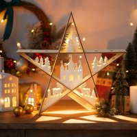 LED-Lichterkette LED Stern Weihnachten Deko Licht Weihnachtsbeleuchtung Warmweiß 30cm für Tisch & Fenster, festliche Sternen-Deko LED-Lichterkette LED Stern Weihnachten Deko Licht Weihnachtsbeleuchtung Warmweiß 30cm für Tisch & Fenster, festliche Sternen-Deko von SALCAR