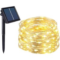 Led Lichterkette Solar Wasserdicht, Solarleuchte led Solarlichterkette Kupferdraht Innen Außen, Dekolicht Outdoor für Garten Balkon Party, von SALCAR