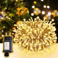 LED Lichterkette Weihnachtsbaum LED Weihnachtsdeko 5m 50 LED, 8 Modi und Memory-Funktion, Spritzwassergeschützt von SALCAR