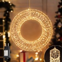LED Lichtkranz LED 3D-Dekokranz Ø55cm 1440LED/ 8 Modi/ Timer & Memory Weihnachtskranz Hängekranz Innen & Außen Hängekranz Lichterkreis Warmweiß LED Lichtkranz LED 3D-Dekokranz Ø55cm 1440LED/ 8 Modi/ Timer & Memory Weihnachtskranz Hängekranz Innen & Außen Hängekranz Lichterkreis Warmweiß von SALCAR