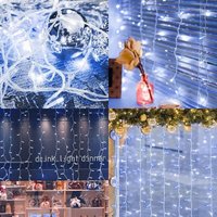 SALCAR 5m LED Eisregen Lichterkette Außen Innen, Lichtervorhang Fenster Weihnachten, Weihnachtsbeleuchtung Strom 31V mit 8 Beleuchtungsmodi und SALCAR 5m LED Eisregen Lichterkette Außen Innen, Lichtervorhang Fenster Weihnachten, Weihnachtsbeleuchtung Strom 31V mit 8 Beleuchtungsmodi und von SALCAR