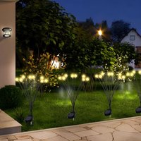 Led Solarleuchten Gartendeko, 2 Stück 8 LEDs Kristall Kugeln Gartendeko Solar Gartenleuchte Außen, Wasserdicht Solarlampen für Außen Garten, für von SALCAR