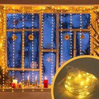 SALCAR Lichtervorhang Innen, 8 Modi LED Lichterkette Vorhang mit Timer, Wasserdicht USB Lichterketten Vorhang Innen Außen für Weihnachten Hochzeit SALCAR Lichtervorhang Innen, 8 Modi LED Lichterkette Vorhang mit Timer, Wasserdicht USB Lichterketten Vorhang Innen Außen für Weihnachten Hochzeit von SALCAR