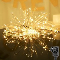 Salcar 20m LED Lichterkette, Kupfer, 200 LEDs, warmweiß von SALCAR