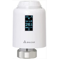 Salcar - Smartes Heizkörperthermostat mit OLED-Display Kompatibel Amazon Alexa & Google Assistant Programmierbarem, Thermostat Tuya ZigBee Smartes von SALCAR