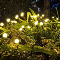 Salcar - Solar Firefly Gartenlichter, 2 Stück Glühwürmchen Solarlampen für Außen Garten, Wasserdicht Solar Gartenleuchten Gartendeko für Draußen von SALCAR