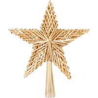 Weihnachtsbaumspitze aus Stroh Baumschmuck, Christbaumspitze Strohstern Weihnachtsbaum Dekoration für Weihnachten, Tannenbaumspitze für den Weihnachtsbaumspitze aus Stroh Baumschmuck, Christbaumspitze Strohstern Weihnachtsbaum Dekoration für Weihnachten, Tannenbaumspitze für den von SALCAR