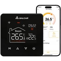 WiFi Thermostat Heizung Smart für Wasser Fußbodenheizung Programmierbarer LCD Raumthermostat Boiler WLAN Thermostate Heizung Digital Fussbodenheizung von SALCAR