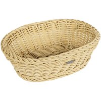 Brotkorb oval Kunststoff 25,5x19x7cm beige von SALEEN