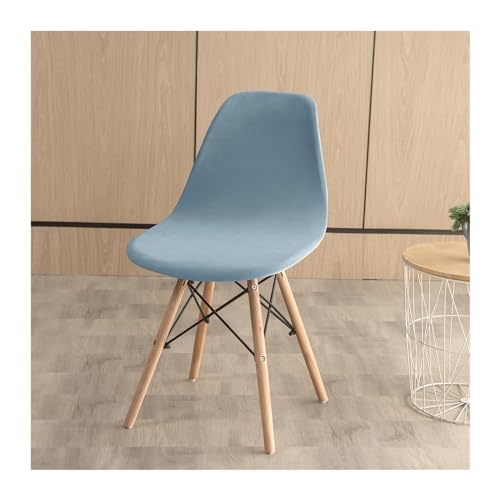 Moderner, Kreativer, Einfacher Sessel for Die Familie, Esszimmerstuhl Und Konferenzstuhl (Color : Light Blue) von SALFEE