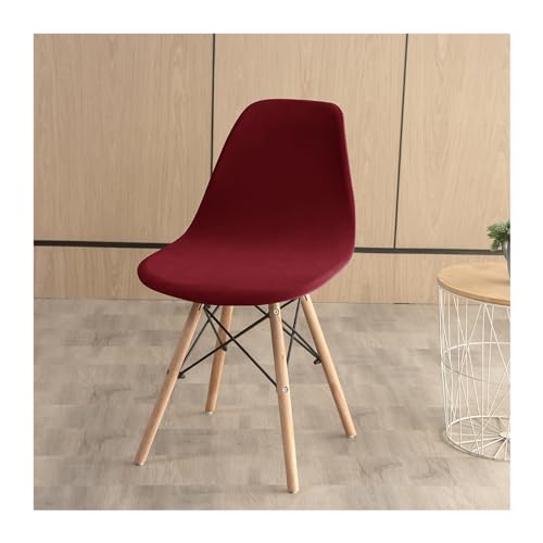 Moderner, Kreativer, Einfacher Sessel for Die Familie, Esszimmerstuhl Und Konferenzstuhl (Color : Wine red) von SALFEE