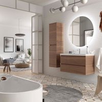 Salgar Badezimmermöbel MARA 1000 2 Schubladen mit Soft-Close AMERIKANISCHER NUSSBAUM 997 x 540 x 452 mm von SALGAR