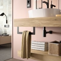 Salgar Handtuchhalter COMPAKT MATT SCHWARZ 330 x 100 mm von SALGAR