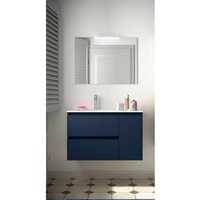 Salgar - Noja Komplett-Set 850 2 Schubladen - Tür rechts Blue Satin von SALGAR