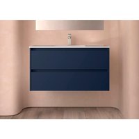 Salgar - Noja Unterschrank 1000 2 Schubladen + Waschbecken Blue Satin Salgar - Noja Unterschrank 1000 2 Schubladen + Waschbecken Blue Satin von SALGAR