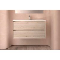 Salgar - Noja Unterschrank 1000 2 Schubladen + Waschbecken Nature von SALGAR