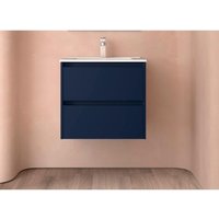 Salgar Noja Unterschrank 600 2 Schubladen + Waschbecken Blue Satin von SALGAR