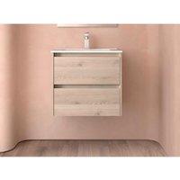 Salgar Noja Unterschrank 600 2 Schubladen + Waschbecken Nature von SALGAR