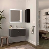 Salgar Schrank wandhängend BIBA 900 1 Metallschublade und versteckter Schublade ANTHRAZITGRAU MATT 897 x 405 x 450 mm von SALGAR