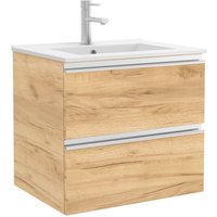 Salgar Schrank wandhängend SPIRIT 600 2 Metallauszug EICHE AFRIKA 598 x 540 x 450 mm von SALGAR