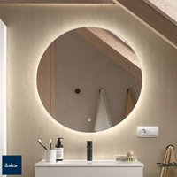 Salgar Spiegel GLOBE 800 Runder Wandspiege, mit LED-leuchte (10 W- 5700ºK) IP 44 WEIß Ø 800 mm von SALGAR