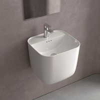 Salgar Waschbecken MONOLITH SQUARE GLANZ-WEISS 400 x 420 x 400 mm von SALGAR