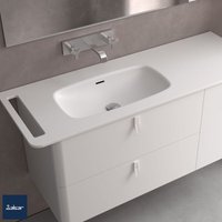Salgar Waschtisch UNIIQ 1290 Wasserhahn optional, Handtuchhalter optional, ohne Siphon und Clickerabfluss SOLID SURFACE WEIß MATT 1290 x 12 x 460 mm Salgar Waschtisch UNIIQ 1290 Wasserhahn optional, Handtuchhalter optional, ohne Siphon und Clickerabfluss SOLID SURFACE WEIß MATT 1290 x 12 x 460 mm von SALGAR