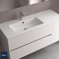 Salgar Waschtisch VILNA 1405 Schrankelement rechts doppelt ohne Siphon und Clickerabfluss, für Schrank 700 MINERALSOLID MATT 1405 x 460 x 15 mm Salgar Waschtisch VILNA 1405 Schrankelement rechts doppelt ohne Siphon und Clickerabfluss, für Schrank 700 MINERALSOLID MATT 1405 x 460 x 15 mm von SALGAR