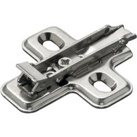 Kreuzgrundplatte mit Schnellverschluss Bohrung 37 x 32 mm zum Anschrauben 0 mm Stahl Salice BAV3M09F von SALICE
