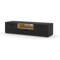 Mobile tv stand anette 151 Farbe Schwarz matt Regal Eiche Mobile tv stand anette 151 Farbe Schwarz matt Regal Eiche von SALONE SRL