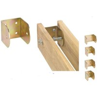 Wandträgerplatte 10 Stk. zur Befestigung von Holzbalken mm.100 für den Innenbereich - Wohnzimmer von SALONE