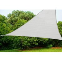 Salone - schattierendes segeltuch 5X5X5 dreieckiges polyethylen weiss von SALONE