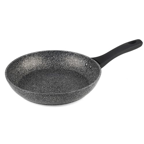 SALTER Antihaft Bratpfanne, Kochpfanne, Spülmaschinengeeignet, Abriebfeste Megastone Antihaftbeschichtung, Induktionsgeeignet, Metallutensilien-Sicher, Weicher TPR-Griff, Langlebig, Kratzfest, 20 cm von SALTER