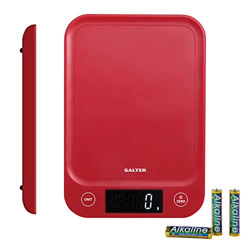 Salter 1067 RDDRA_OS 5kg Digital Kitchen Scale - Red von SALTER