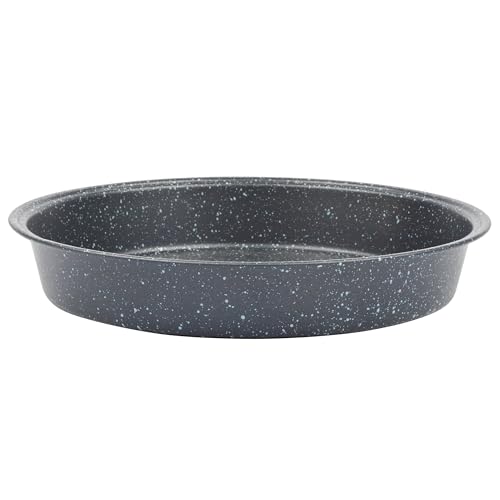SALTER BW07036EU7 runde Backform - Kohlenstoffstahl, leichte Backform, tiefe Kuchenform für Kuchen, Backwaren und Quiches, Antihaftbeschichtung, BPA/PFOA-frei, ofenfest, Megastone, 24 cm, Schwarz SALTER BW07036EU7 runde Backform - Kohlenstoffstahl, leichte Backform, tiefe Kuchenform für Kuchen, Backwaren und Quiches, Antihaftbeschichtung, BPA/PFOA-frei, ofenfest, Megastone, 24 cm, Schwarz von SALTER