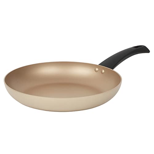 Salter BW11104EU7 Bratpfanne - Antihaftbeschichtung, Pfanne Induktion geeignet, Universalpfannen aus Aluminium, BPA/PFOA-Frei, leicht zu reinigen, 10 Jahre Garantie, Olympus Kollection, 28 cm, Gold von SALTER