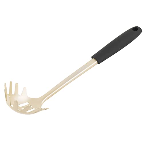 Salter BW11130EU7 Olympus-Kollektion Spaghettilöffel, Edelstahl-Pastaservierer, BPA-Frei, Aufhängehaken, leicht zu reinigen, Metall-Küchenutensil, Abseihen/Servieren von Pasta, gekochten Eiern, gold von SALTER