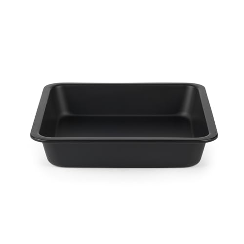 SALTER BW12553EU7 Quadratkuchenform – 23cm Antihaft-Brownie-Back- und Bratpfanne, tiefe Kuchenform, Ofen sicher bis 220°C, PFOA-frei, Backutensilien für Brownies/Geburtstags-/Hochzeitskuchen, Schwarz SALTER BW12553EU7 Quadratkuchenform – 23cm Antihaft-Brownie-Back- und Bratpfanne, tiefe Kuchenform, Ofen sicher bis 220°C, PFOA-frei, Backutensilien für Brownies/Geburtstags-/Hochzeitskuchen, Schwarz von SALTER
