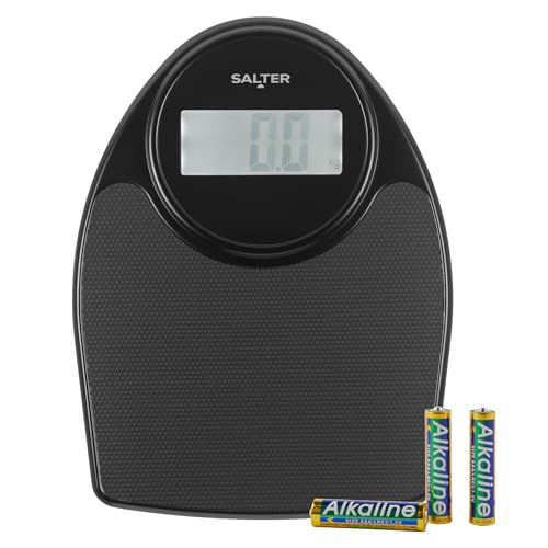 Salter Doctor Style Digitale Badezimmerwaage – Traditionelle Körperwaage mit elektronischem Display, Große Standfläche mit rutschfester Matte, 200 kg/31 st 6 lbs Kapazität, Sofortige Ablesung, Schwarz Salter Doctor Style Digitale Badezimmerwaage – Traditionelle Körperwaage mit elektronischem Display, Große Standfläche mit rutschfester Matte, 200 kg/31 st 6 lbs Kapazität, Sofortige Ablesung, Schwarz von SALTER