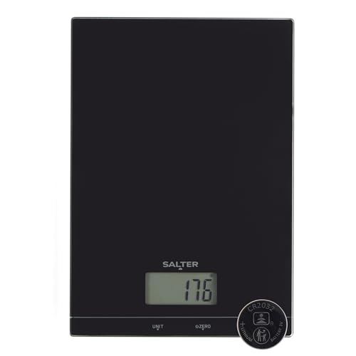 Salter Kuro Glas Elektronische Küchenwaage – 5kg Kapazität, Digitale Lebensmittelwaage, Add & Weigh Nullfunktion, Leicht ablesbares LCD-Display, Flüssigkeitsmessung, Leicht reinigen, 15 Jahre Garantie Salter Kuro Glas Elektronische Küchenwaage – 5kg Kapazität, Digitale Lebensmittelwaage, Add & Weigh Nullfunktion, Leicht ablesbares LCD-Display, Flüssigkeitsmessung, Leicht reinigen, 15 Jahre Garantie von SALTER